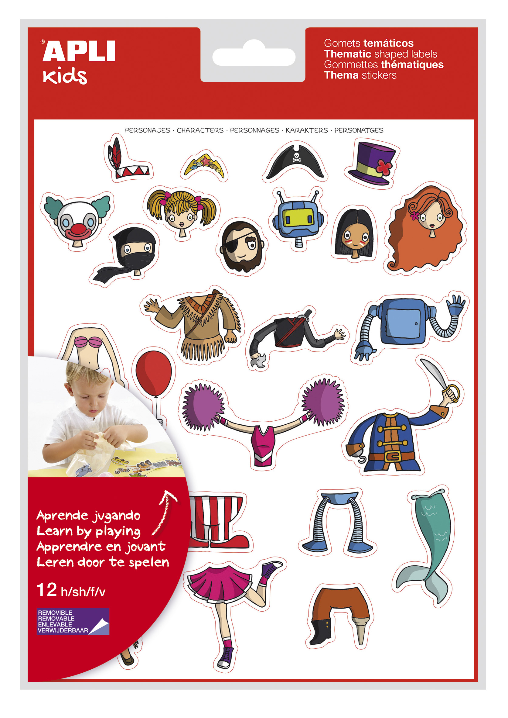 Apli Kids Assorted Shape Sticker Packs