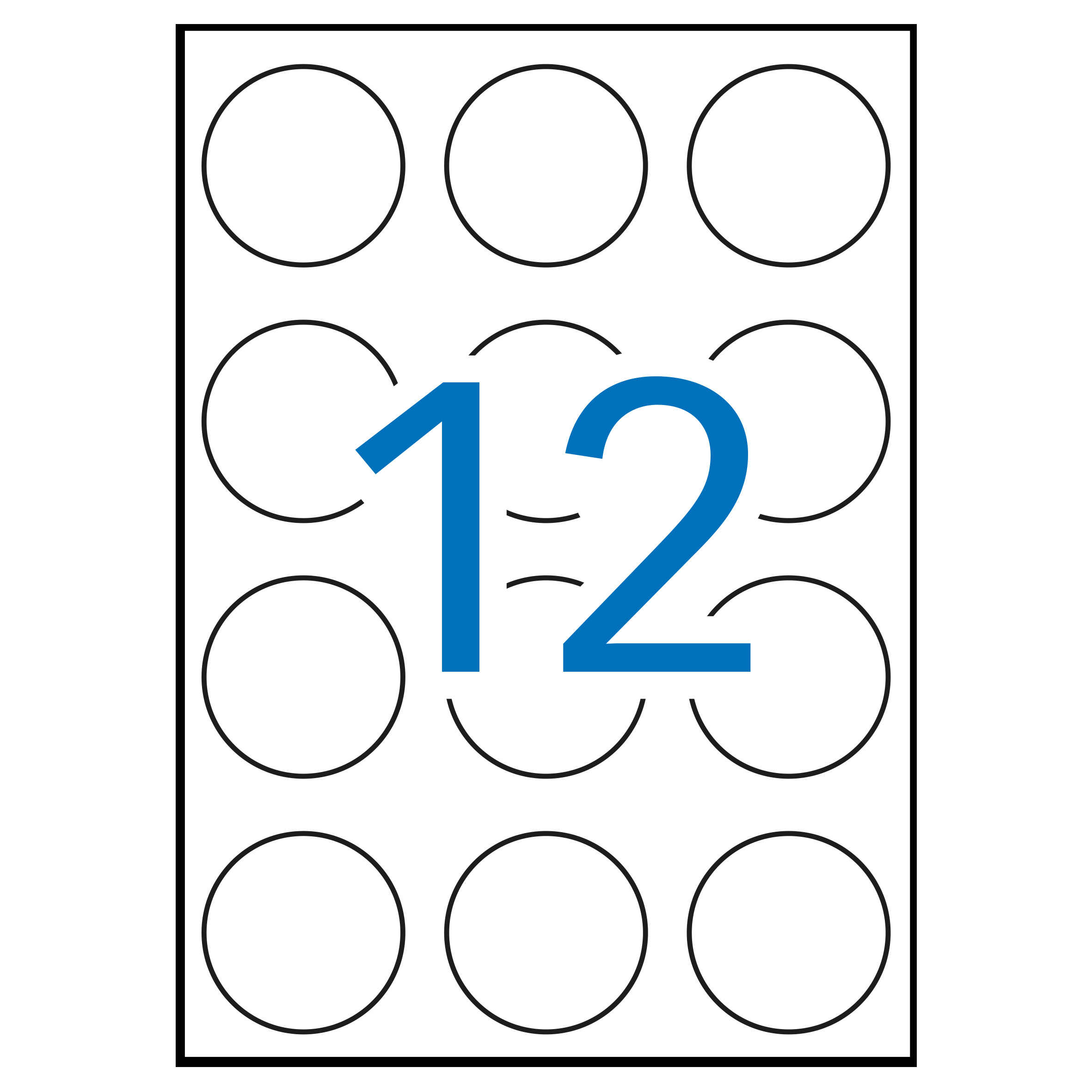 Etiquetas adhesivas pequeñas del alfabeto AZ, letras blancas sobre  etiquetas adhesivas circulares redondas negras de 0.709 in (0.7 pulgadas)