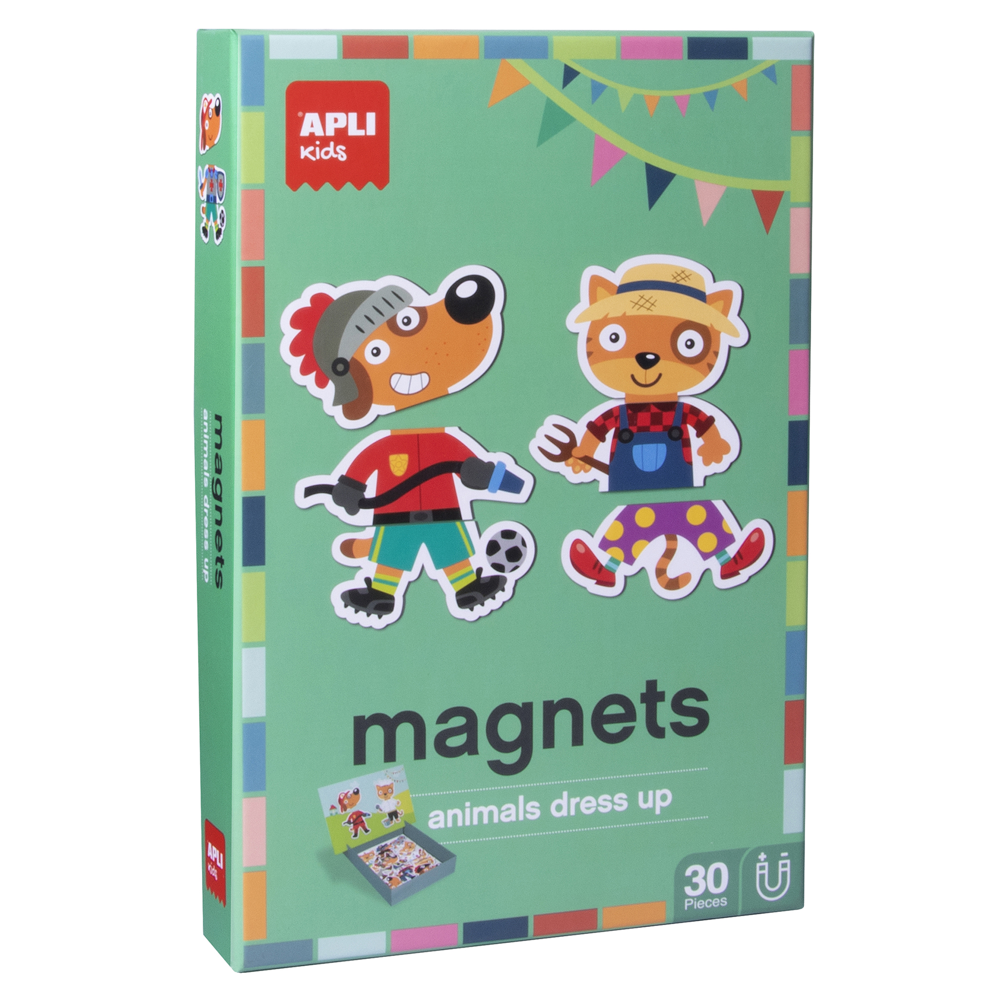 APLI Magnetic skill set, 40 pieces, APLI Kids Magnets, dressing 