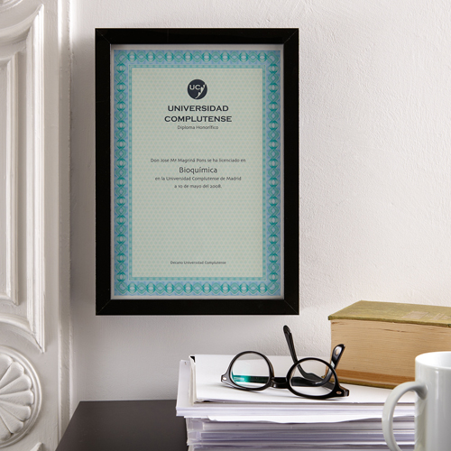 Blue certificate paper A4 115 g 70 sheets